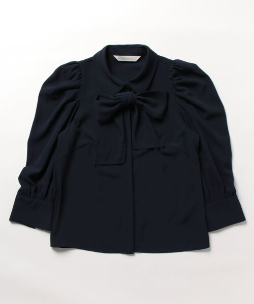 「31 Sons de mode」 7分袖シャツ 36 ネイビー レディース_画像2