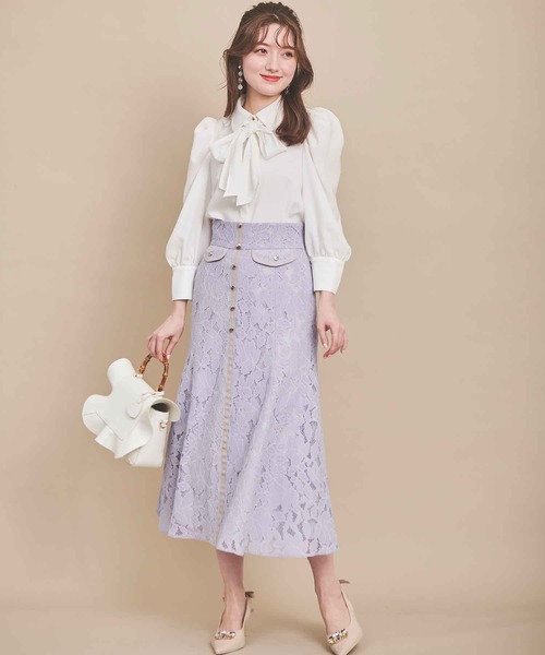 「31 Sons de mode」 7分袖シャツ 36 ネイビー レディース_画像6