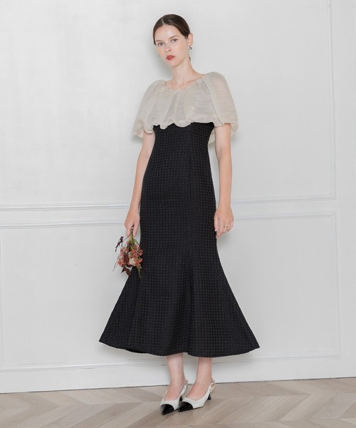 「Leja」 ノースリーブワンピース MEDIUM ブラウン レディースの画像