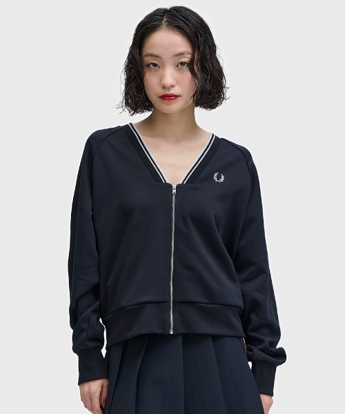FRED PERRY フレッドペリー ラグランスリーブスウェットカーディガン FRED PERRY（フレッドペリー）の「[FRED PERRY/フレッドペリー