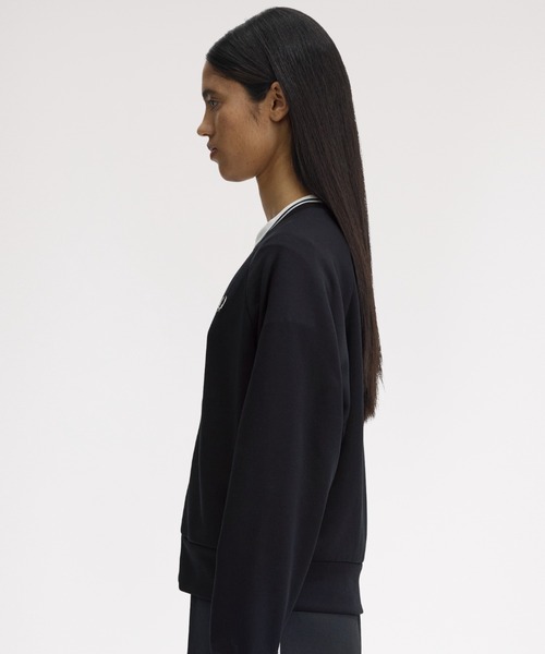 FRED PERRY（フレッドペリー） カーディガン Sheer Tipped Sweatshirt
