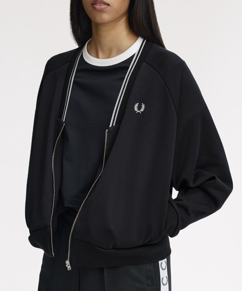 FRED PERRY（フレッドペリー） カーディガン Sheer Tipped Sweatshirt