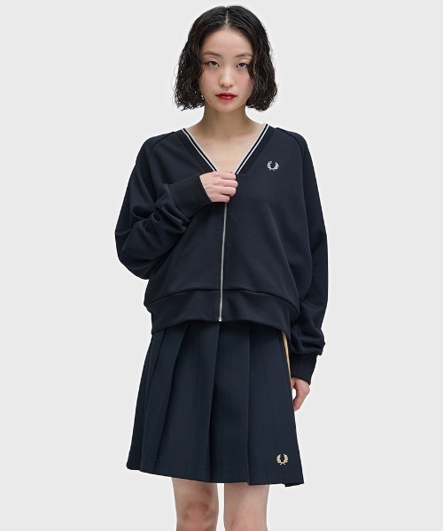 FRED PERRY（フレッドペリー） カーディガン Sheer Tipped Sweatshirt
