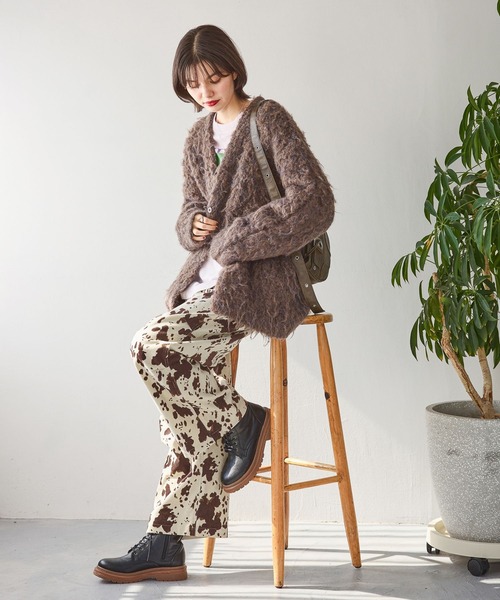 niko and…（ニコアンド） ニットカーディガン FREE ブラウン