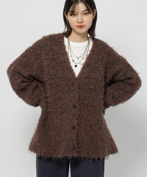 niko and…（ニコアンド） ニットカーディガン FREE ブラウン