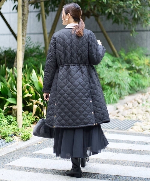 「a.v.v」 ノーカラーコート 38 モカ レディース