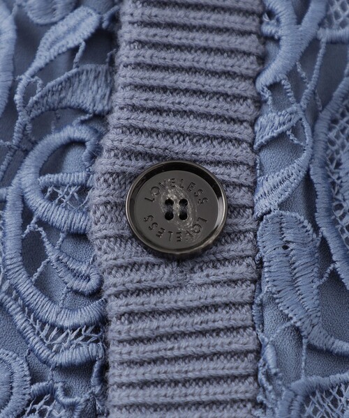 「LOVELESS」 カーディガン M オフホワイト メンズの画像6