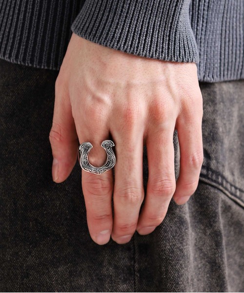 「LION HEART」 リング - シルバー メンズ_画像8