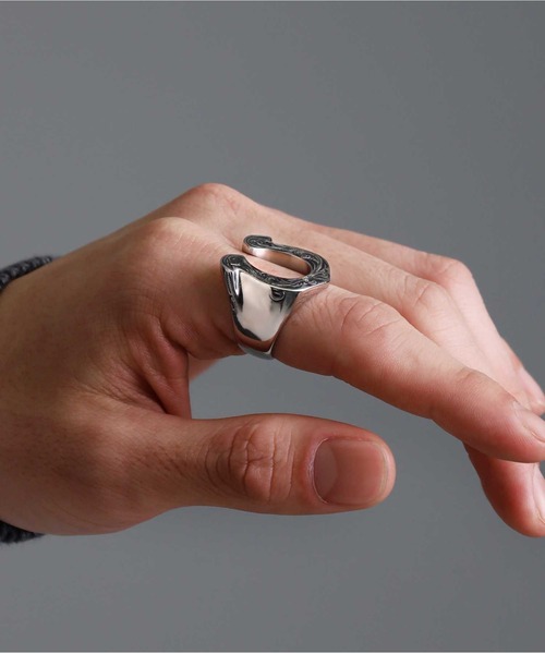 「LION HEART」 リング - シルバー メンズ_画像9