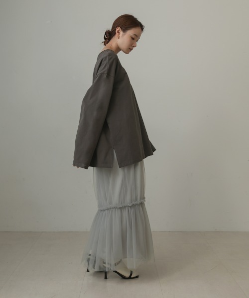 「Bab」 長袖カットソー M オフホワイト レディース_画像3