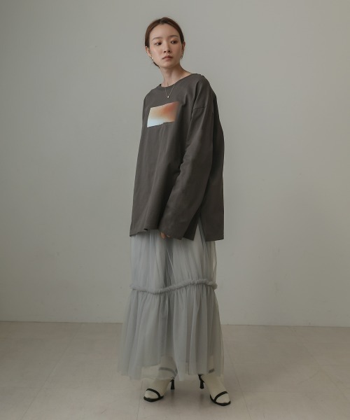 「Bab」 長袖カットソー M オフホワイト レディース_画像7