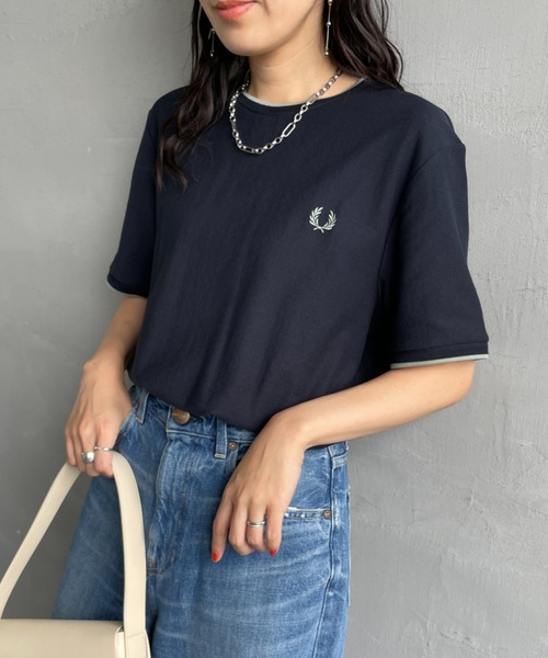 FRED PERRY（フレッドペリー） tシャツ ワンポイントロゴ刺繍 ティップ