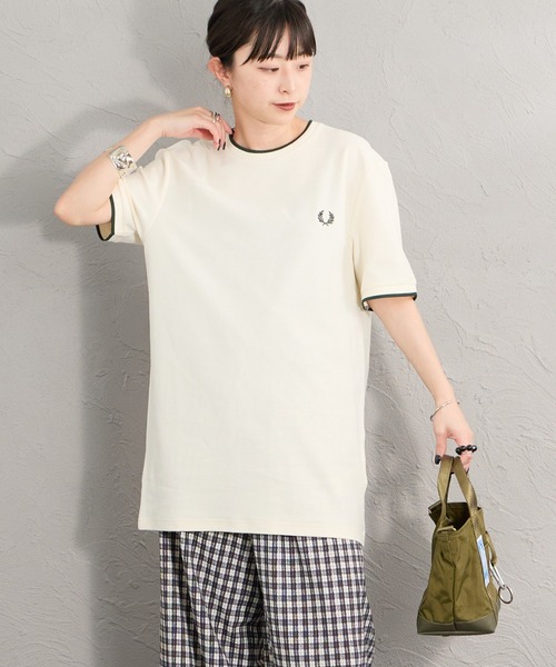 FRED PERRY（フレッドペリー） tシャツ 半袖 ワンポイントロゴ刺繍