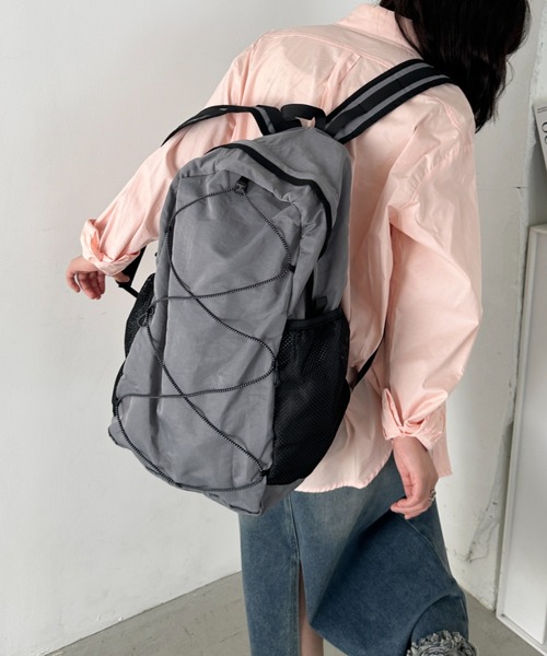 CLEA デイバック リュック ドローコードナイロンバックパック