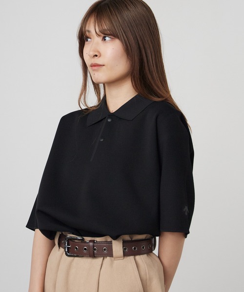 トップス ALTERRAIN FUSIONKNIT POLO SHIRT L DESCENTE ALLTERRAIN（デサント オルテライン）の「フュージョンニット