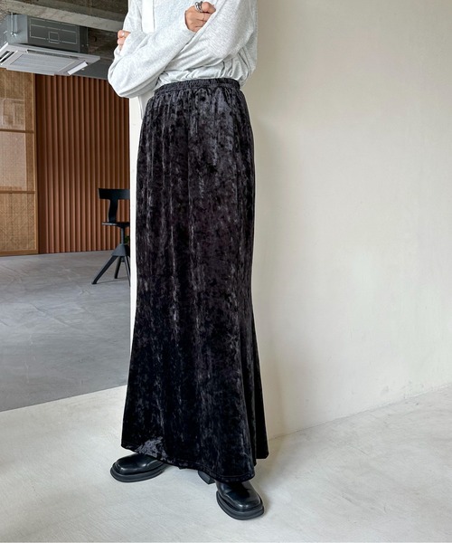 「feepur」 ロングスカート MEDIUM ブラウン レディース_画像2