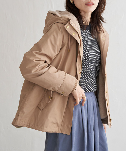 ikka（イッカ） マウンテンパーカー M ベージュ レディース : ZOZOTOWN 