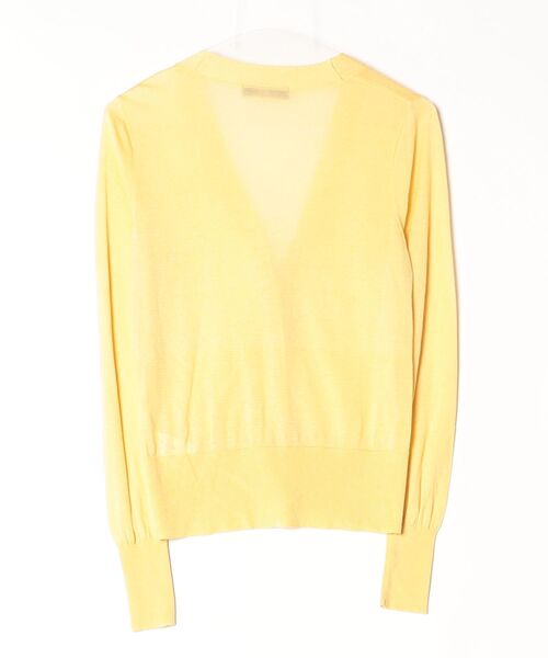 「Demi-Luxe BEAMS」 ニットカーディガン - イエロー レディース_画像2