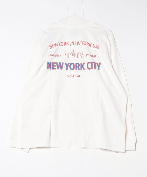 「Manhattan Portage」 長袖Tシャツ M ダークブラウン メンズ_画像2