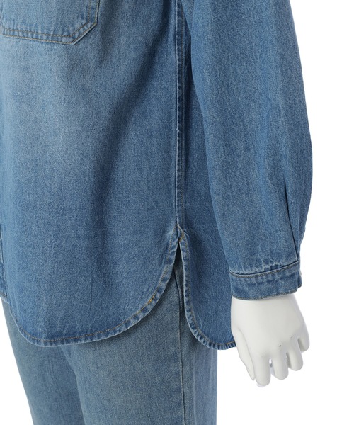 「Edit Sheen」 長袖シャツ M ブルー レディース_画像8