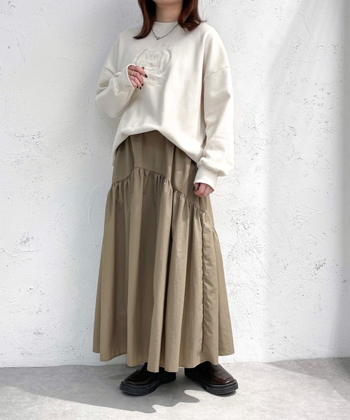 「apres jour mignon」 フレアスカート MEDIUM ブラック レディース_画像5