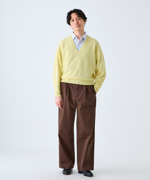 EDIFICE（エディフィス） セーター ニット WASHI/WOOL DEEP V ネック 
