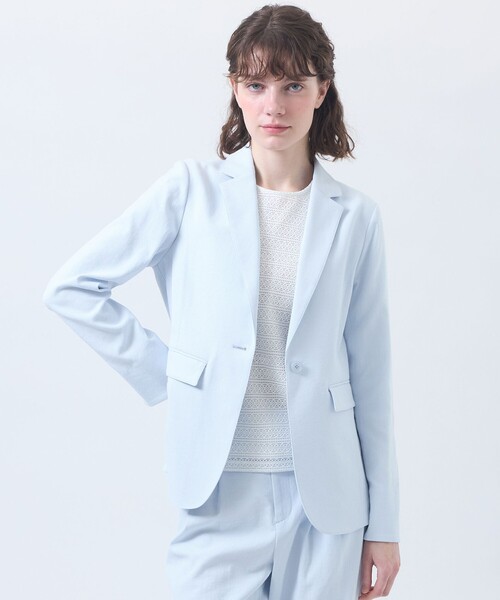 uvカット ジャケット テーラードジャケット 「MP STANDARD JACKET」DRY OXFORD製 レディースの画像