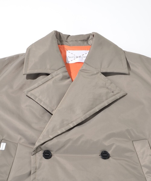 「SUPERTHANKS」 ピーコート M ネイビー メンズ_画像4