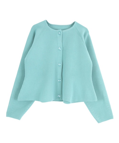 「titivate」 ニットカーディガン M グレイッシュベージュ レディース_画像5