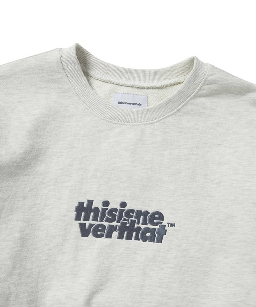 「thisisneverthat」 スウェットカットソー M ダークグレー メンズの画像
