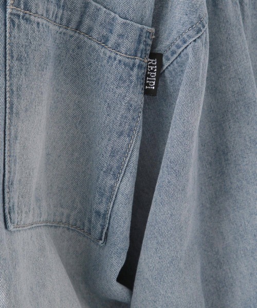 「repipi armario」 「KIDS」長袖シャツ MEDIUM ライトブルー キッズ_画像9