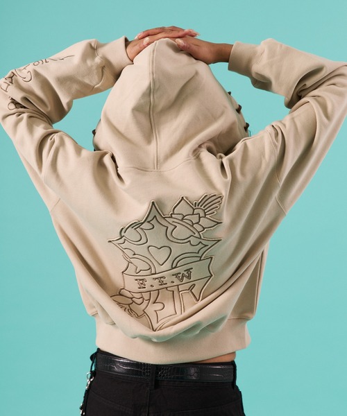 FTW パーカー ED HARDY×FTW ZIP HOODIE レディース メンズ : ZOZOTOWN