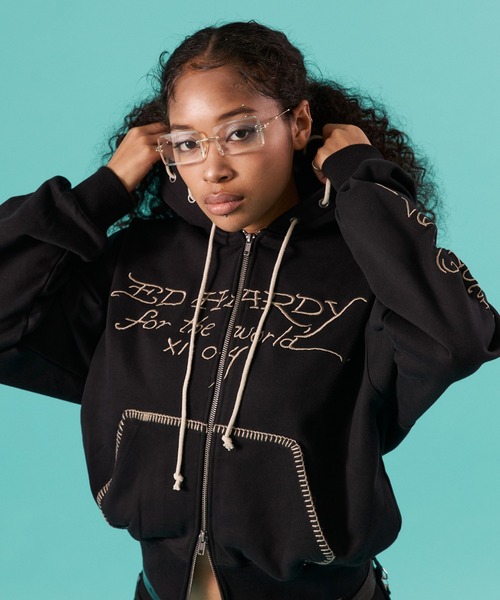 FTW パーカー ED HARDY×FTW ZIP HOODIE レディース メンズ : ZOZOTOWN