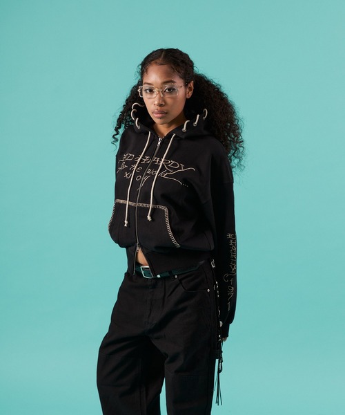 FTW パーカー ED HARDY×FTW ZIP HOODIE レディース メンズ : ZOZOTOWN