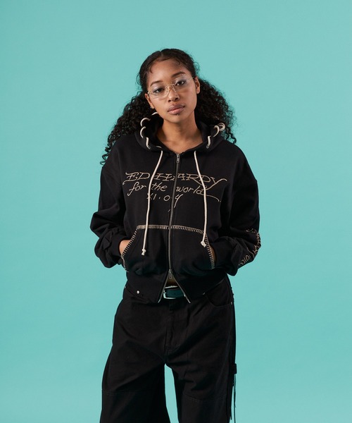 FTW パーカー ED HARDY×FTW ZIP HOODIE レディース メンズ : ZOZOTOWN