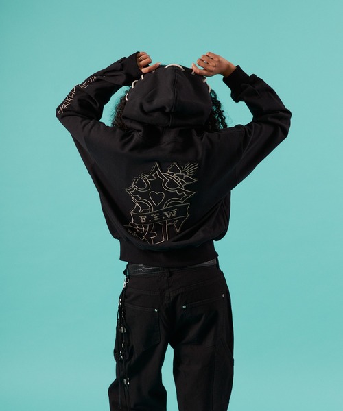 FTW パーカー ED HARDY×FTW ZIP HOODIE レディース メンズ : ZOZOTOWN