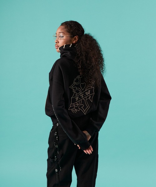 FTW パーカー ED HARDY×FTW ZIP HOODIE レディース メンズ : ZOZOTOWN
