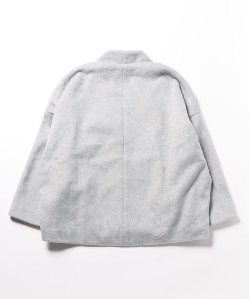 「Grand PARK」 ノーカラージャケット LARGE ベージュ レディース_画像2
