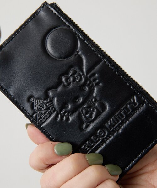 【ハローキティ× ear PAPILLONNER】コラボフラグメントケース　本革 ear PAPILLONNER（イア パピヨネ） 財布 「HELLO KITTY（ハローキティ