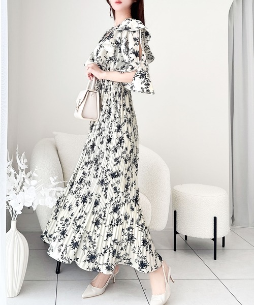 「mily bilet」 7分袖ワンピース MEDIUM ピンク レディース_画像2