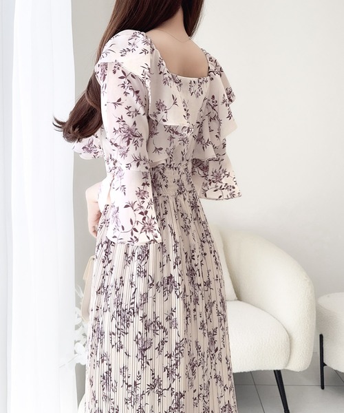 「mily bilet」 7分袖ワンピース MEDIUM ピンク レディース_画像8