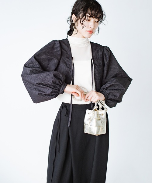 「haco!」 ボレロ MEDIUM グレー レディース_画像6