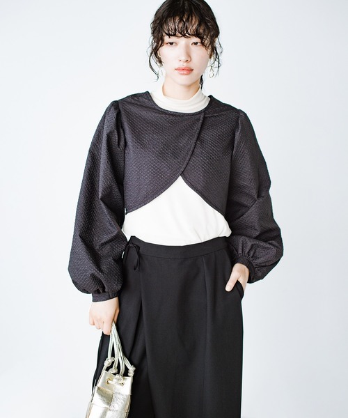 「haco!」 ボレロ MEDIUM グレー レディース_画像9