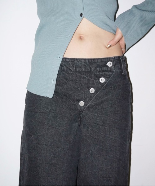 「musubore」 デニムパンツ 0 ブルー レディース_画像2