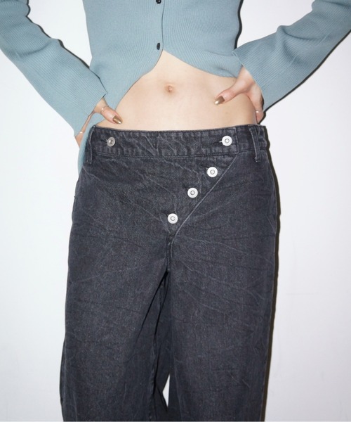 「musubore」 デニムパンツ 0 ブルー レディース_画像3