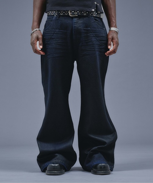 ANDER HUNK ジーンズ 13oz Wax Coated Wide Flare Denim / 13オンス