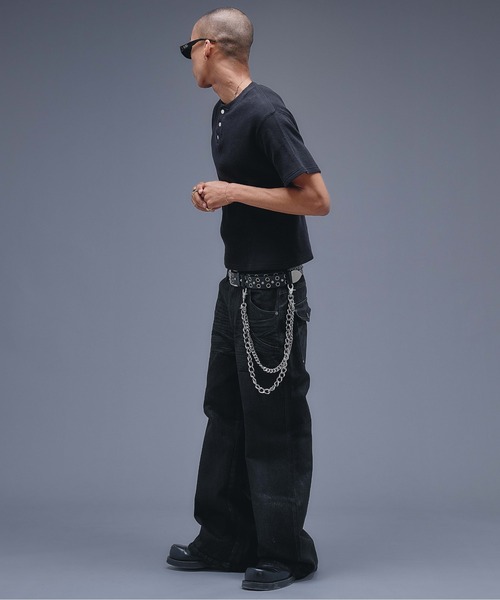 ANDER HUNK ジーンズ 13oz Wax Coated Wide Flare Denim / 13オンス