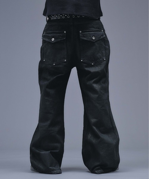ANDER HUNK ジーンズ 13oz Wax Coated Wide Flare Denim / 13オンス