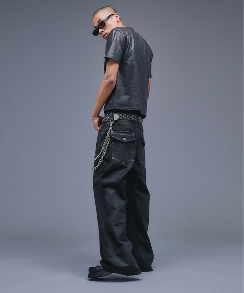 ANDER HUNK ジーンズ 13oz Wax Coated Wide Flare Denim / 13オンス