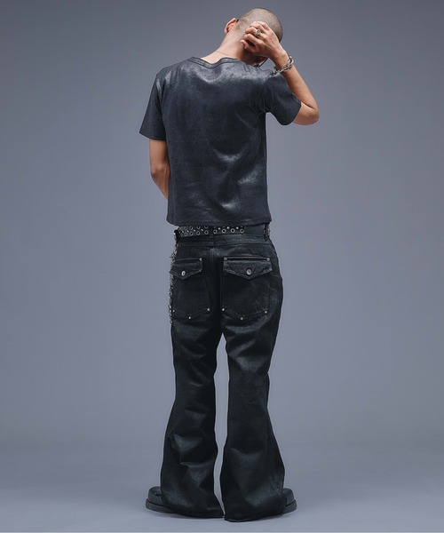 ANDER HUNK ジーンズ 13oz Wax Coated Wide Flare Denim / 13オンス